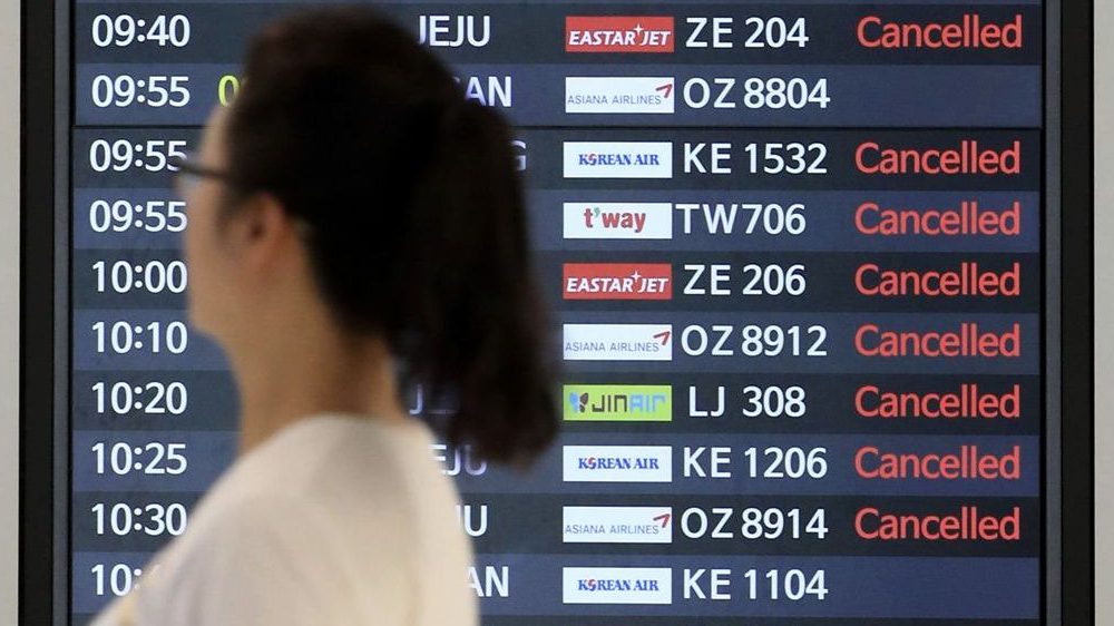 South Korea cancels Thai flights