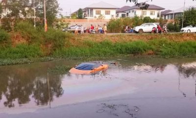 Lamborghini in swamp