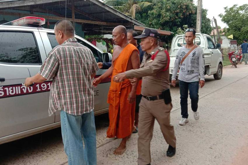 Buddhist Monk Thailand pregnant woman