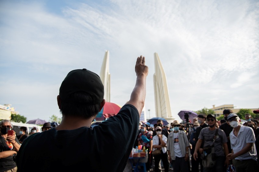 Pro-democracy, Bangkok, Group, Rally