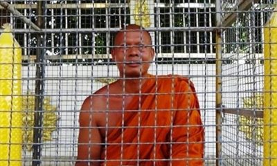 Temple Monk, Thailand, Cage, Punishmnet, Loud Sermons, Thailand