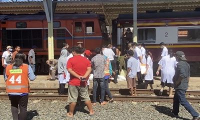 People Horrified after Thai Monk Steps into the Path of Train