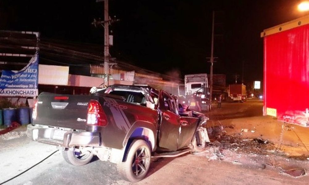 Pickup Driver Killed after Crashing into the Back of Freight Truck