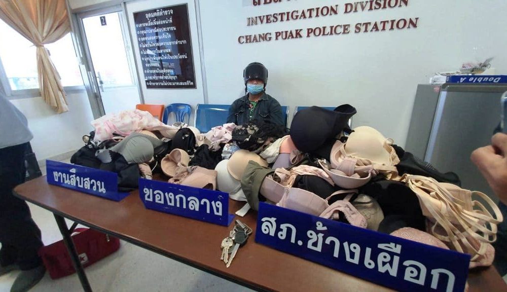 Pervert in Northern Thailand Arrested With 2 Years of Stolen Underwear