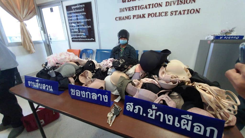 Pervert in Northern Thailand Arrested With 2 Years of Stolen Underwear