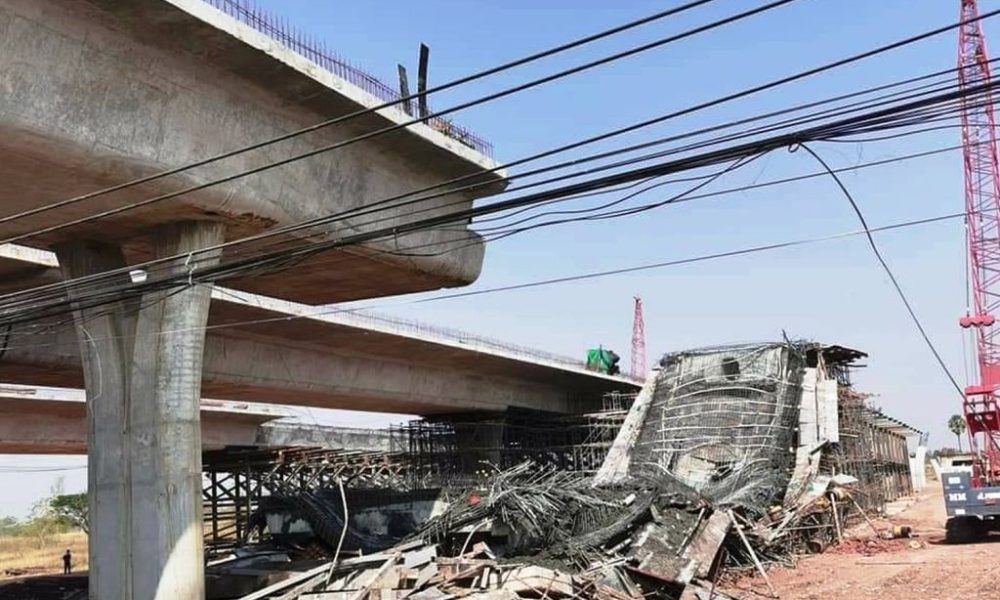 project,10 Injured after Elevated Road Section Collapses in Northeastern Thailand