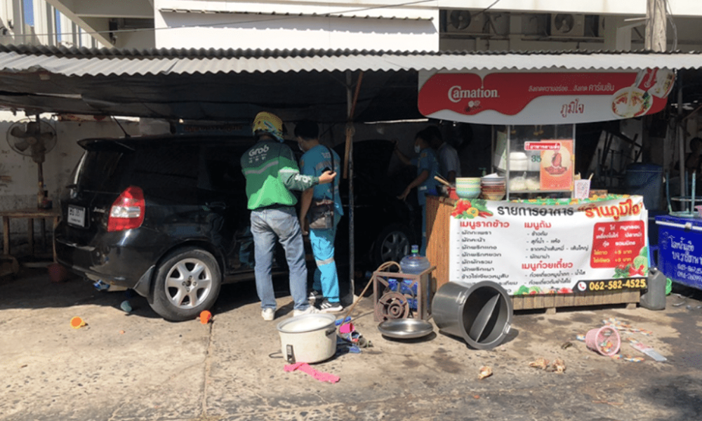 Man Intentionally Rams His Car into Road Side Restaurant Injuring Owners