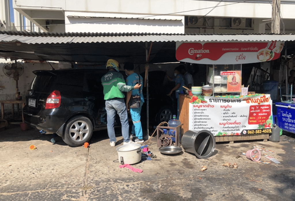 Man Intentionally Rams His Car into Road Side Restaurant Injuring Owners