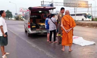 Buddhist Monk Struck and Killed at Road Crossing in Central Thailand