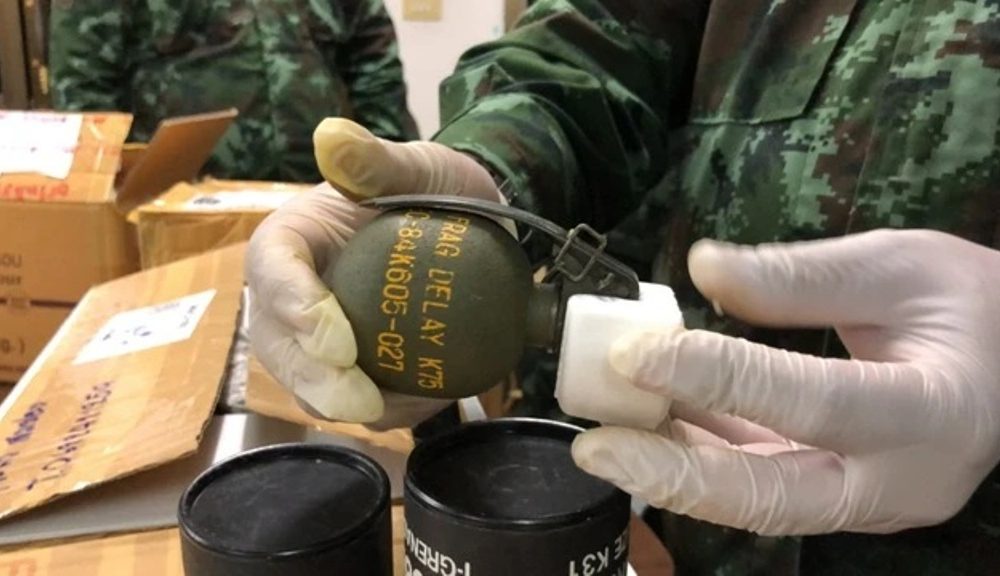 Grenades, Ammo Found in Courier Package in Mae Sai, Chiang Rai