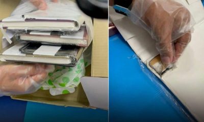package, UPS, USPS, Australia Bound Notebooks Lined with Heroin Seized at Bangkok Airport