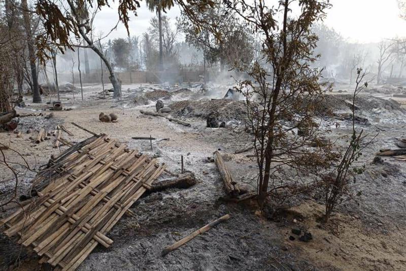 Myanmar Junta Troops Burn an Entire Village to the Ground 