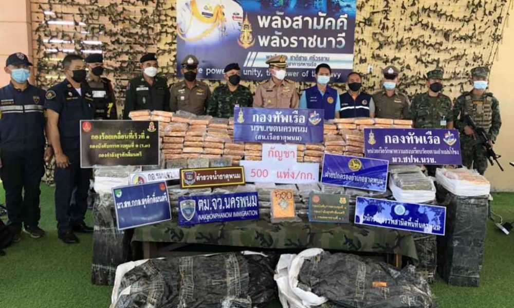 Police Seize 500Kg of Marijuana Left on Mekong River Bank