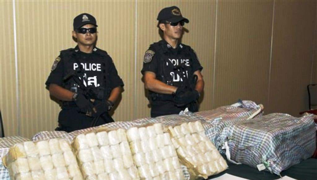 Police in Southern Thailand Seize Huge Haul of Methamphetamine