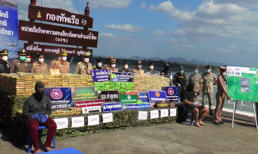 Thai Navy Seizes Huge Haul Drugs on the Mekong River