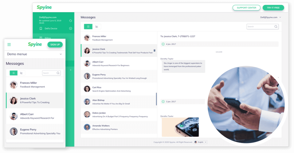 Spyine tracking apps