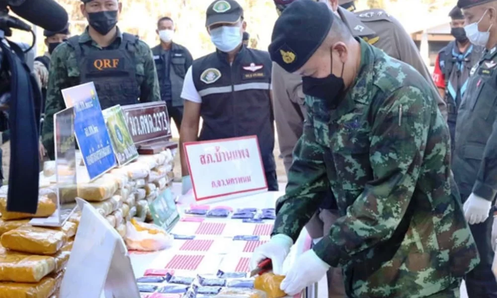 Army Seizes Large Cache of Methamphetamine on Mekong River