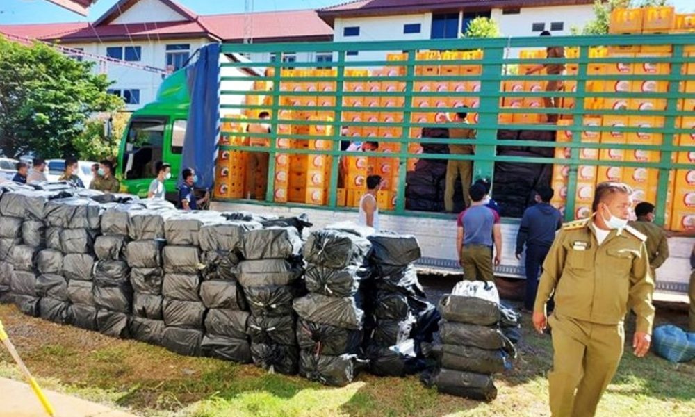 Massive Haul of Methamphetamine Seized by Laos Police