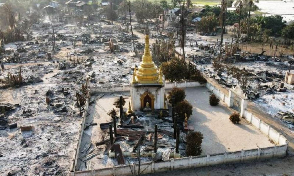 Myanmar Junta Burns Entire Villages to the Ground Across Country