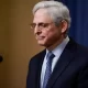 The attorney general, Merrick Garland, is among the prominent figures in Washington who has tested positive for Covid. Photograph: Elizabeth Frantz/Reuters
