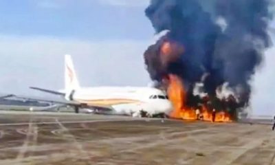 Fire on Airbus A319-115 Injures 36 Passengers in China