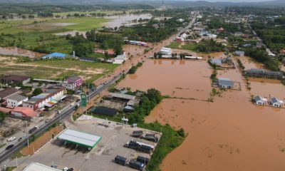 Heavy Flooding Causes Road Closures in Chiang Rai, Thailand