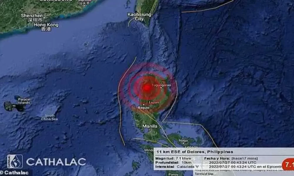 Powerful 7.1-Magnitude Earthquake Hits The Northern Philippines