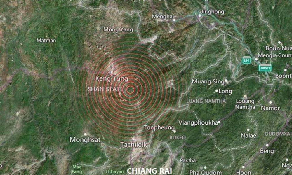 Northern Thailand Shaken by a Series of Earthquakes