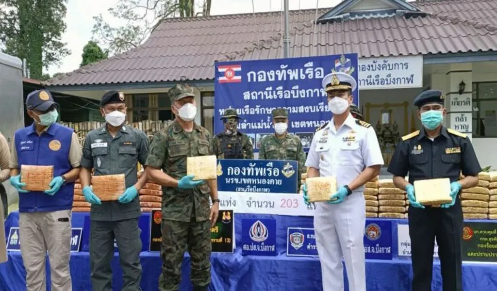 Thai Police Seize 200kg Of Smuggled Cannabis