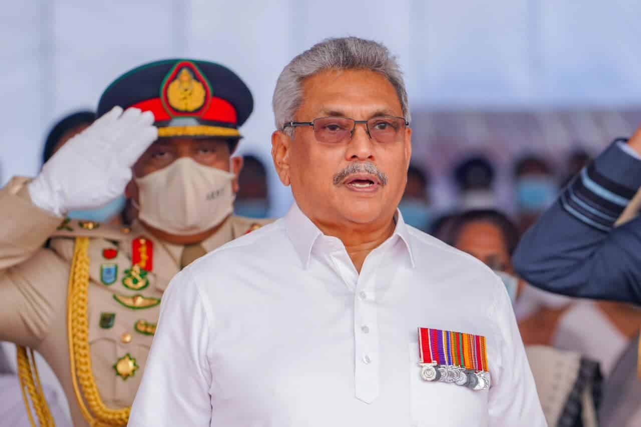 deposed president of Sri Lanka, Gotabaya Rajapaksa