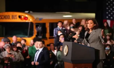 Kamala Harris Discusses Clean School Bus Investments During Her Visit To Seattle