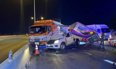 Expressway Crash in Bangkok Leaves 1 Dead, 4 Seriously Injured