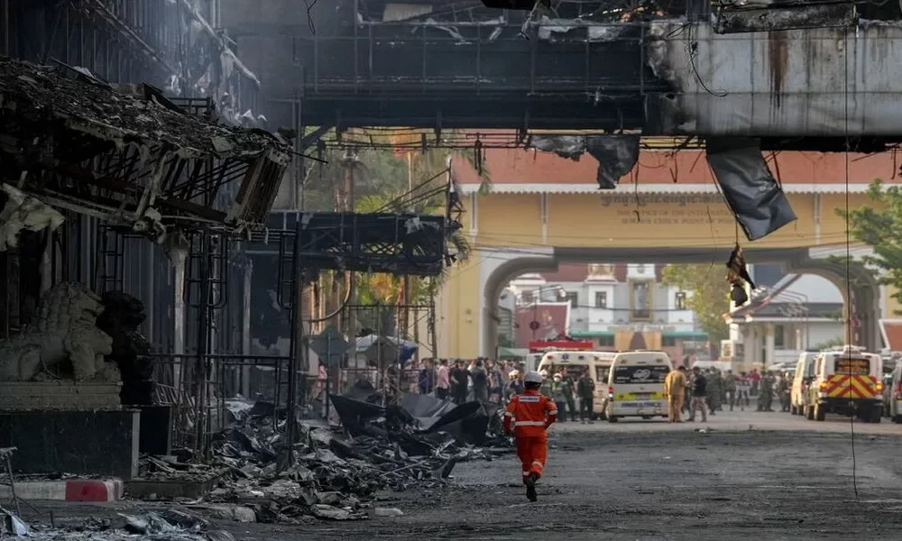 Cambodian Casino Fire Leaves 21 Thai Citizens Dead