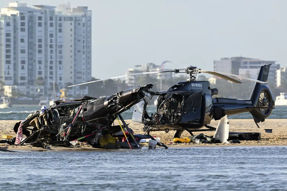 Helicopters Collide in Sydney Australia