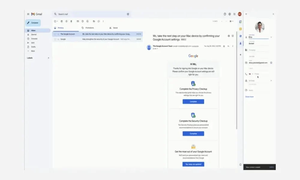 Now You Can Edit Google Contacts Right From Gmail