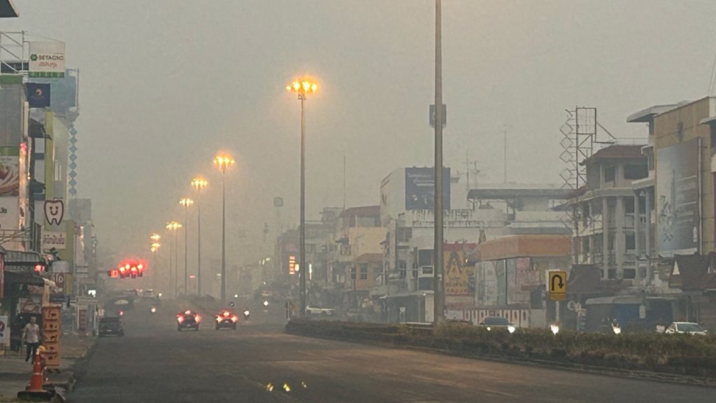 PM2.5 Dust Pollution at Toxic Levels in Chiang Rai, Thailand