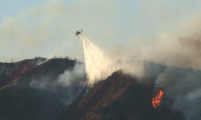 Firefighters, Aircraft and Helicopters Battle Wildfire in Chiang Rai