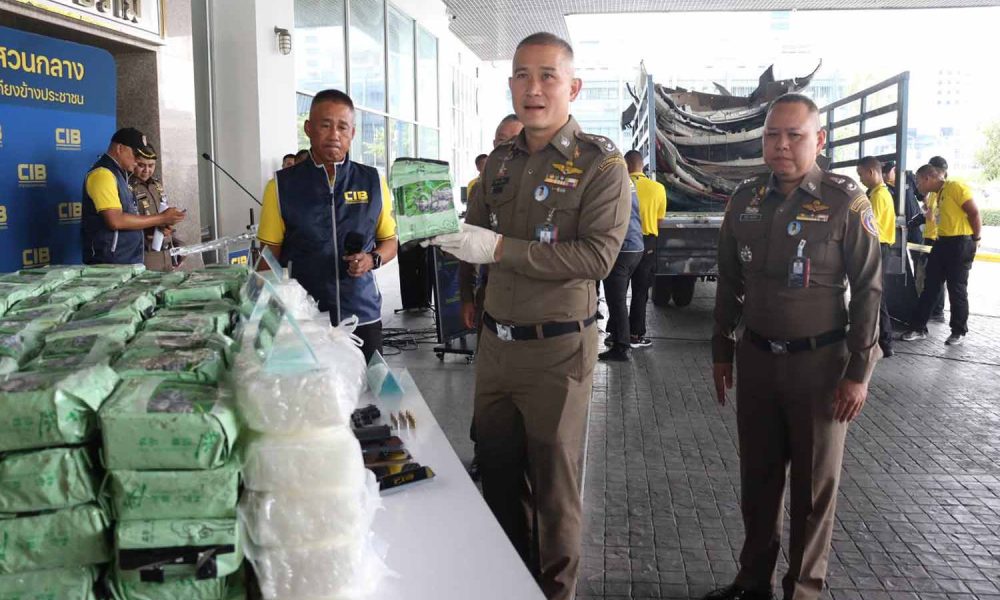 Police Seize 650Kg of Crystal Meth, 12 Arrested in Central Thailand