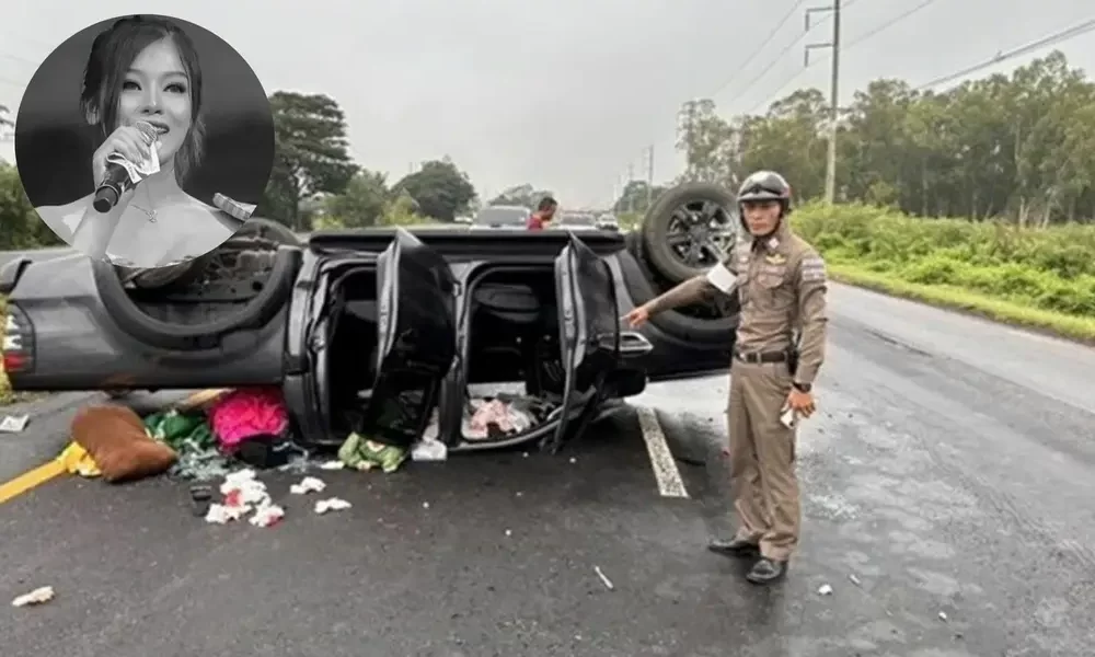 Ann Napaporn, a Rising Star of Thai folk Music, was Killed in a Car Accident