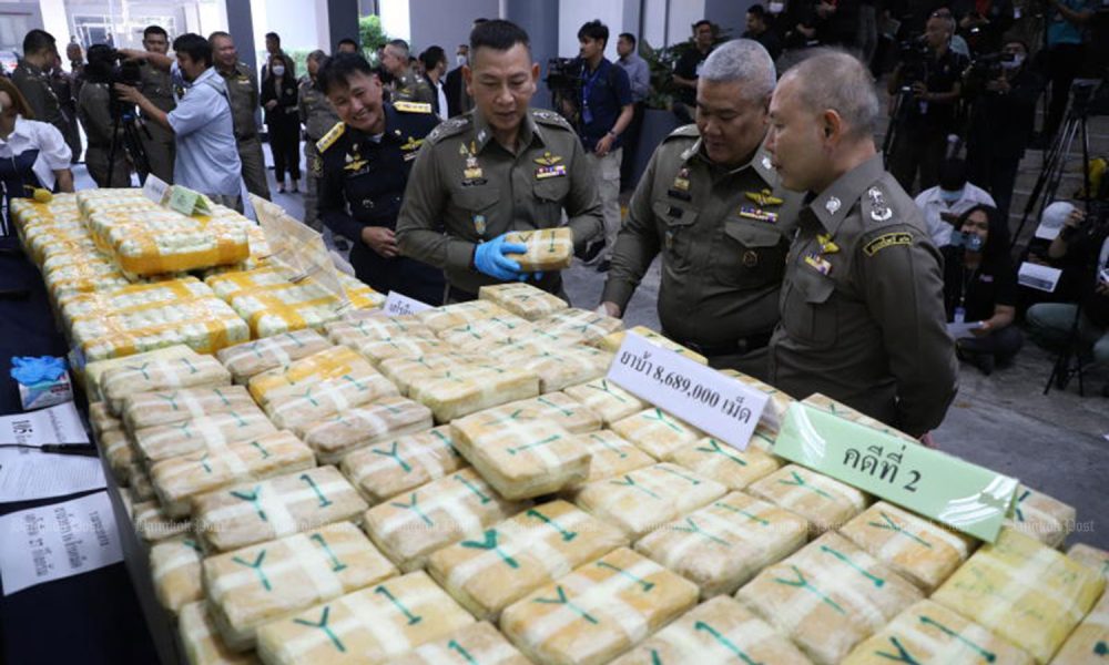 Narcotics Police Seize 27Kg of Heroin, 16 Million Meth Pills in Northern Thailand