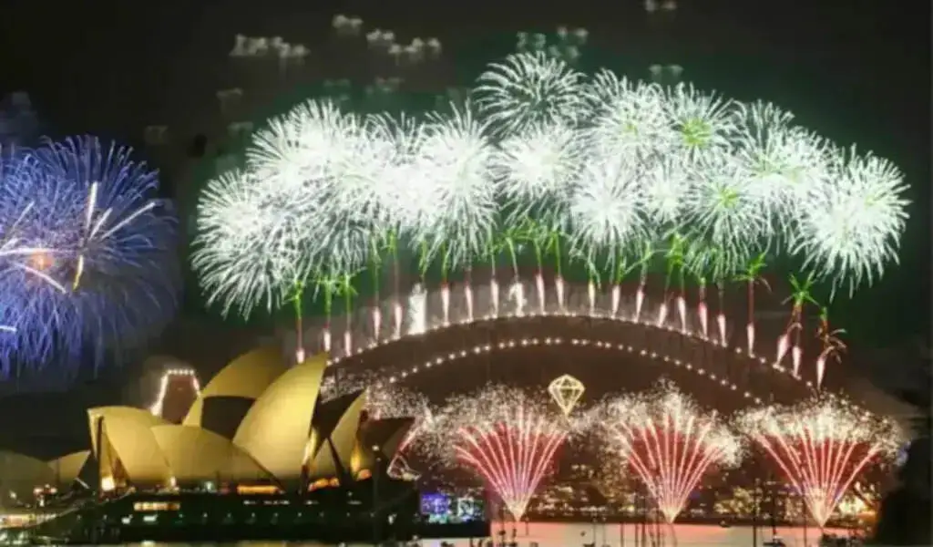 Fireworks For New Year 2024 To Start In NZ And Australia.