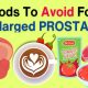 foods to avoid enlarged prostate