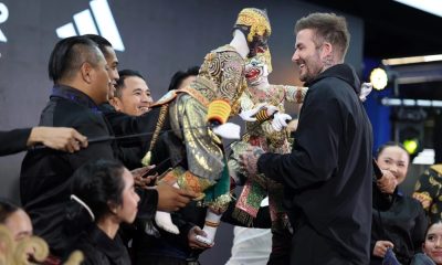 Football Fans Cheer on David Beckham at CentralWorld