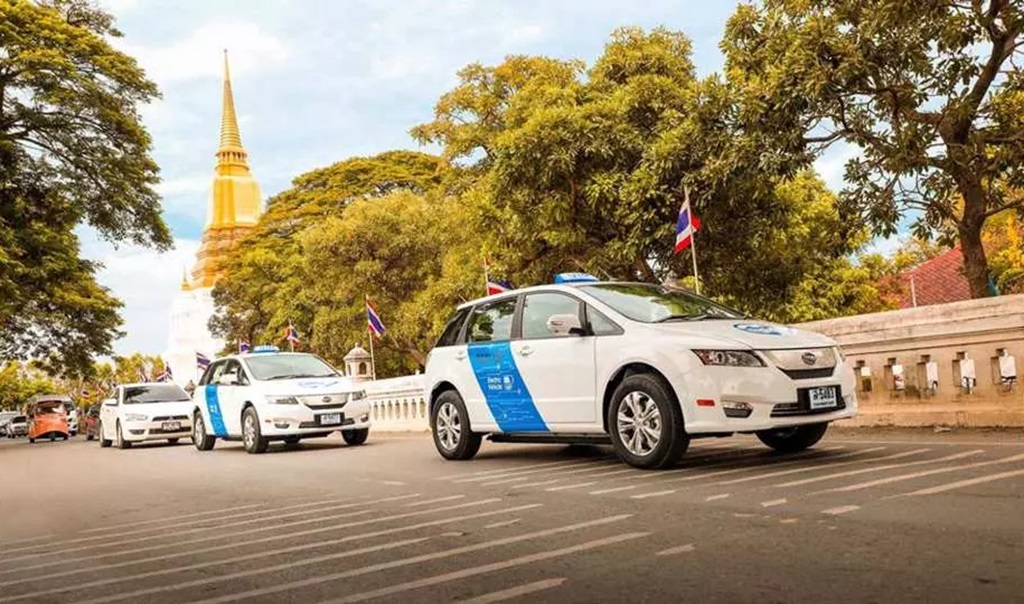 EV Taxi Services Introduced at Bangkok's Suvarnabhumi Airport