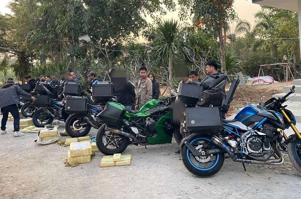 Bikers Busted With 1.9 Million Meth Pills at Chiang Rai Resort