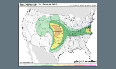 Severe Thunderstorms Threaten 70 Million People From The Plains To The East Coast