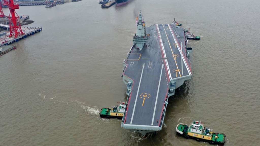 China Sea Trials Next-Generation Aircraft Carrier the Fujian