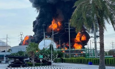 Gas Storage Tank explodes in Rayong Thailand