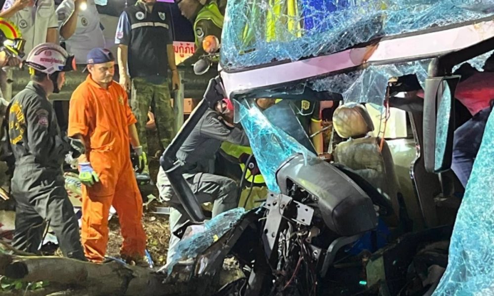 Tour Bus Crashes in Northern Thailand, Driver Killed, 29 Injured