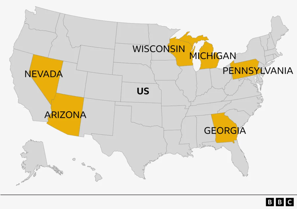 6 Swing States Set to Decide the US election